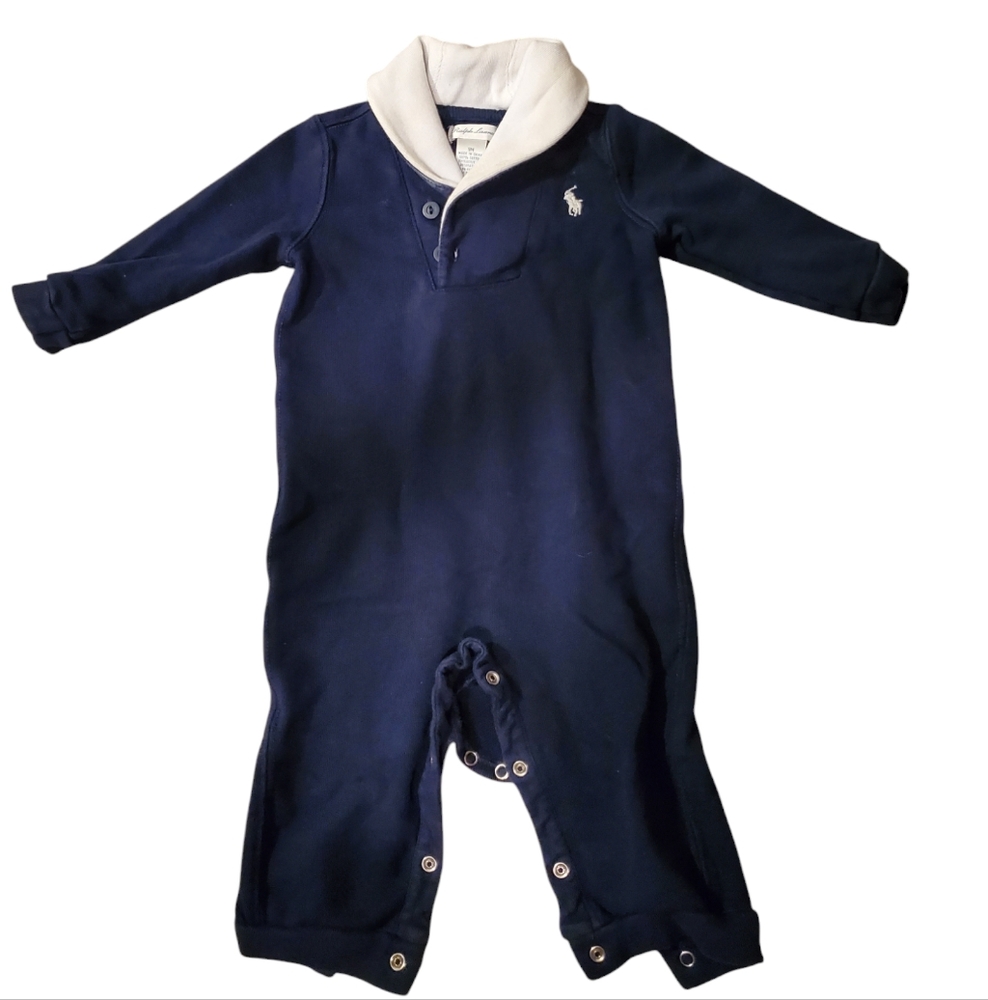 Ralph Lauren Navy blue Baby Onesie